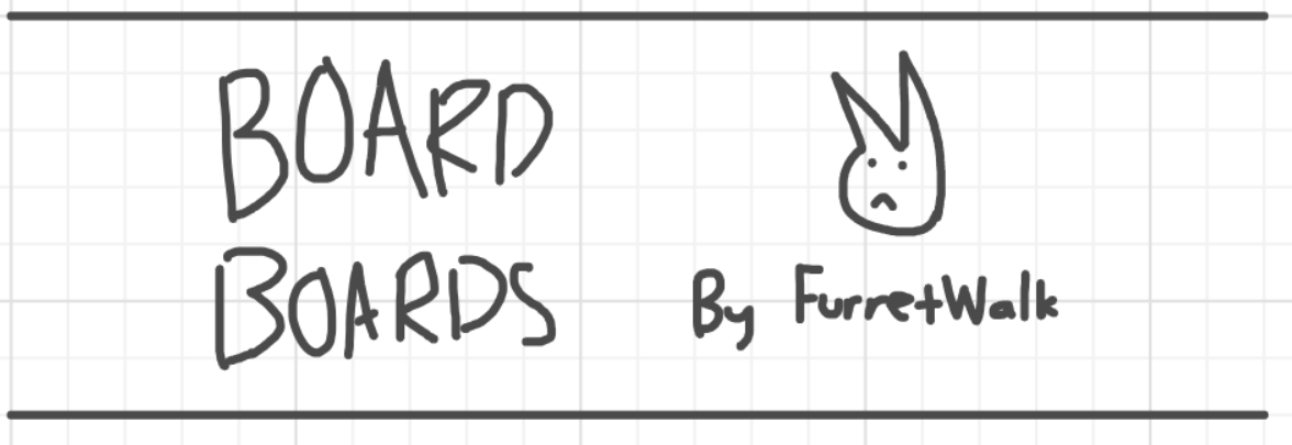 A panel from What's The Point, episode five of the Board Boards object show by Furretwalk/WalkingFurret.